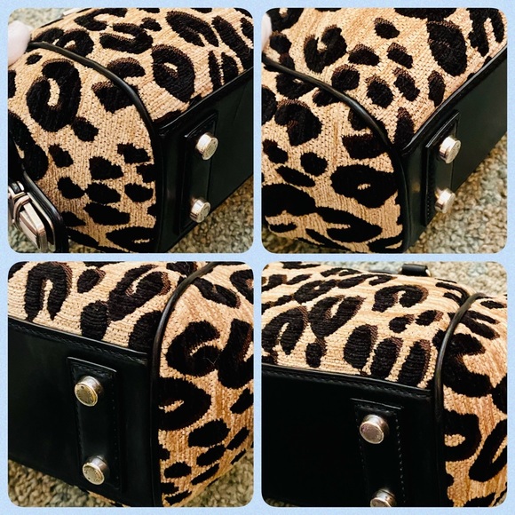 EUC Louis Vuitton Limited Edition Stephen Sprouse Leopard Chenille Baby Bag - Picture 17 of 17